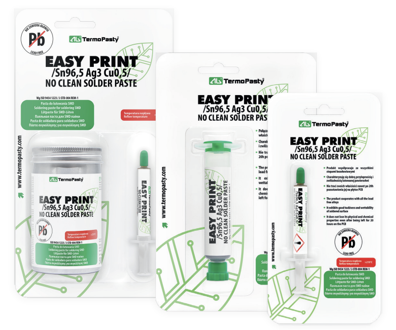 Spájkovacia pasta Easy Print Sn96.5Ag3Cu0.5